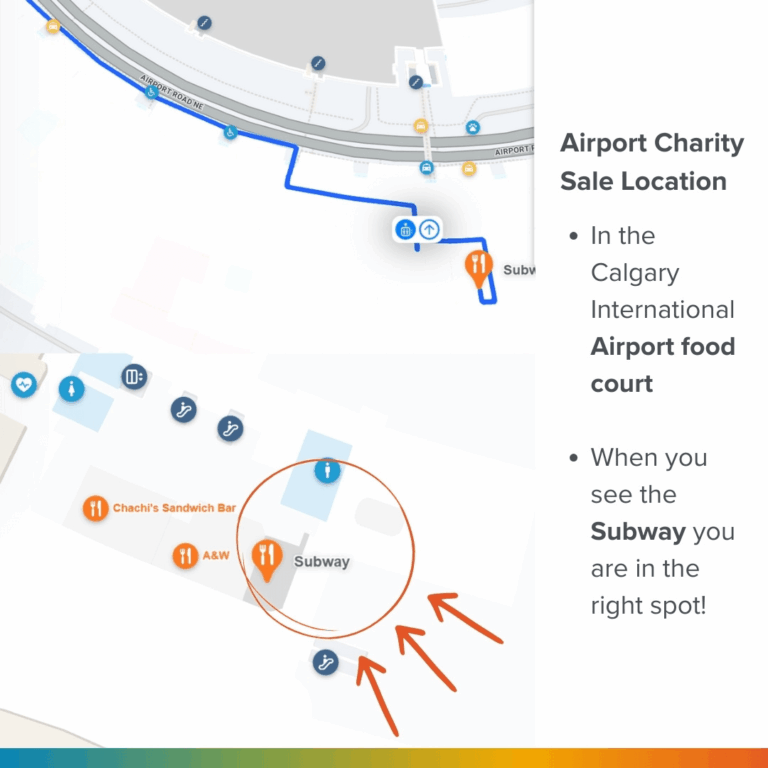 Vecova Charity Sale Location at YYC